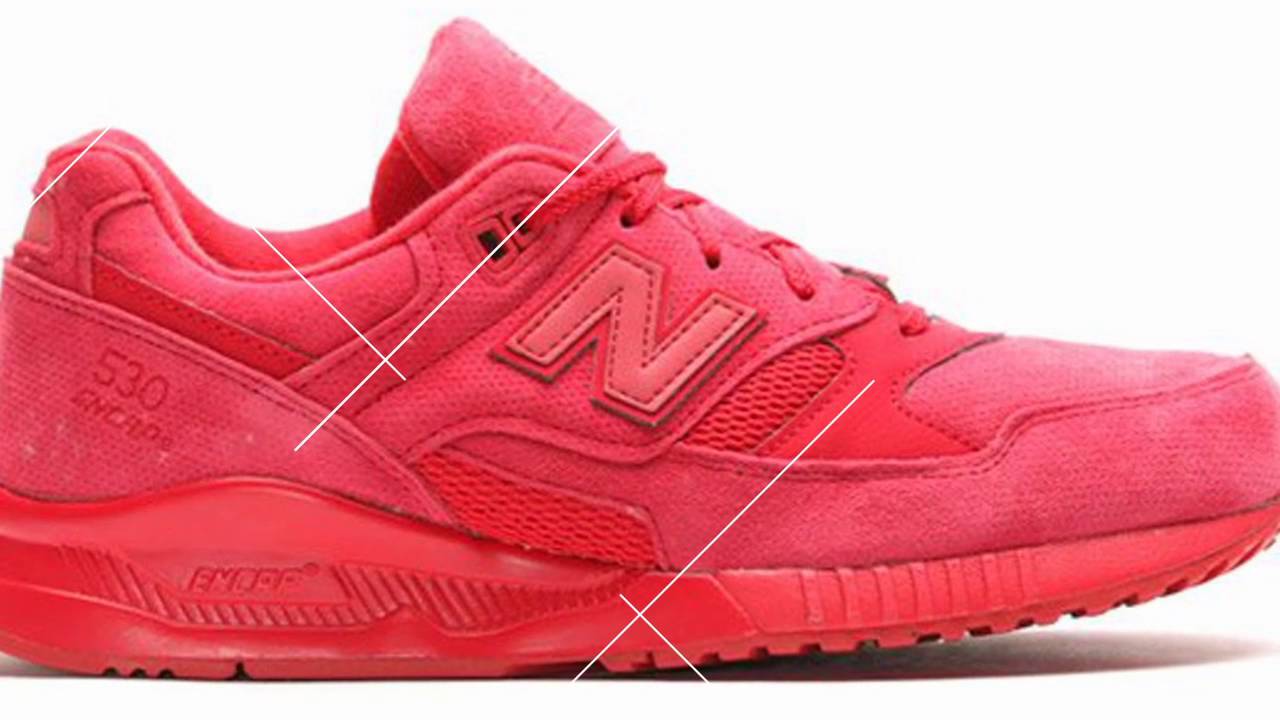 all red new balance shoes