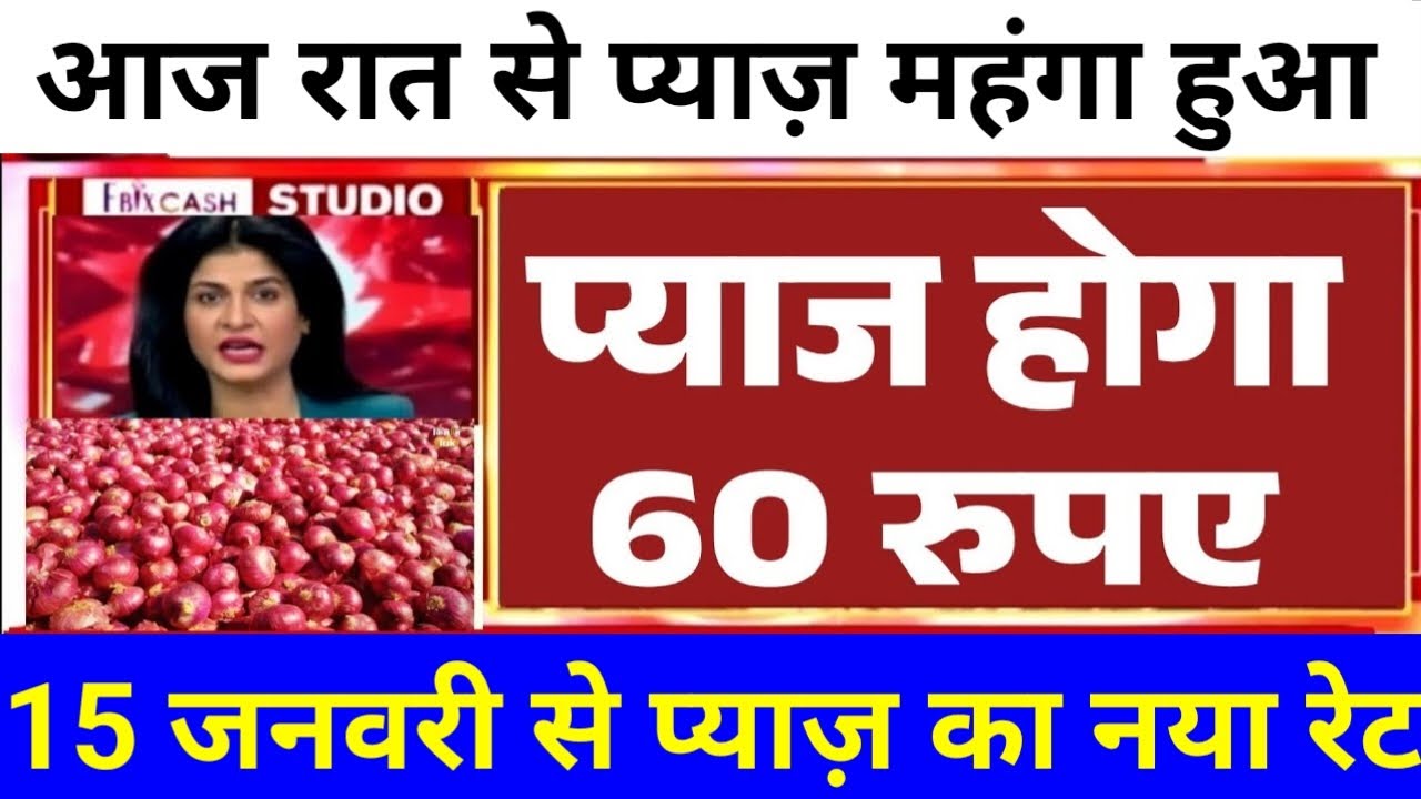 प्याज किसानों के लिए खुशखबरी प्याज के भाव में होगी बंपर बढ़ोतरी | onion rate today , onion price