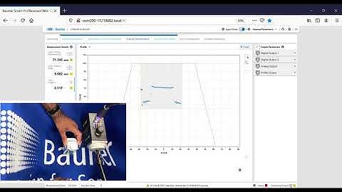 Baumer OXM Profile sensor application demo - Cap Inspection