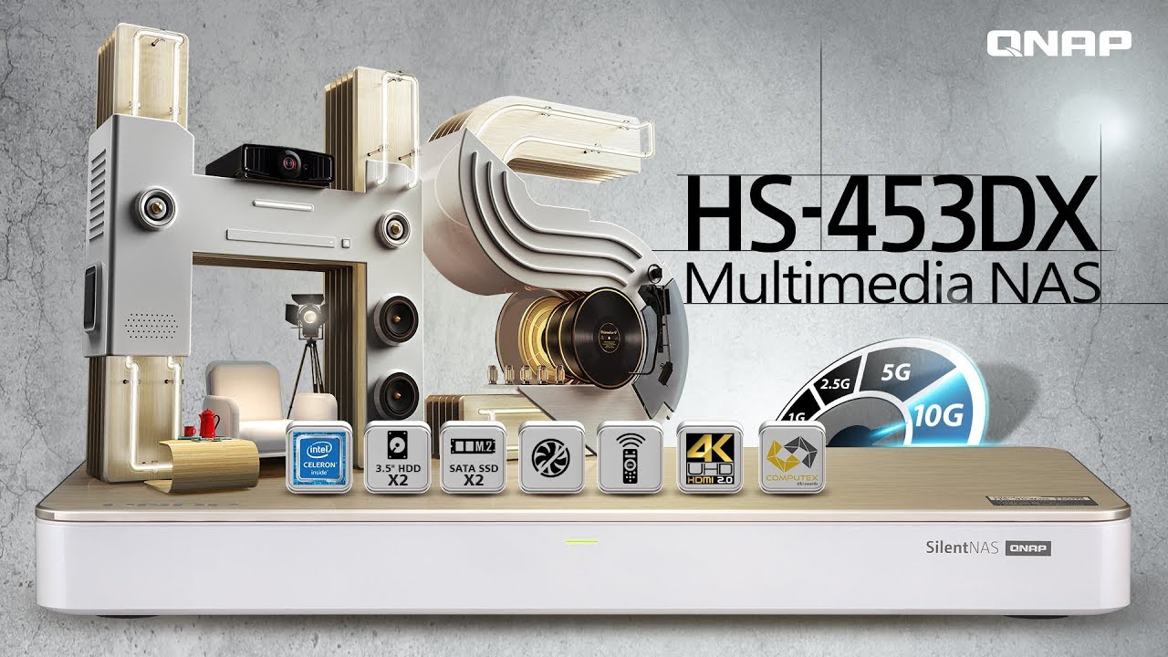 Introducing the HS-453DX: A stylish NAS HDMI for 4K UHD applications - YouTube