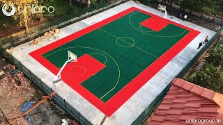 PP Tiles Basketball Court Installation | UniPro® Sports
