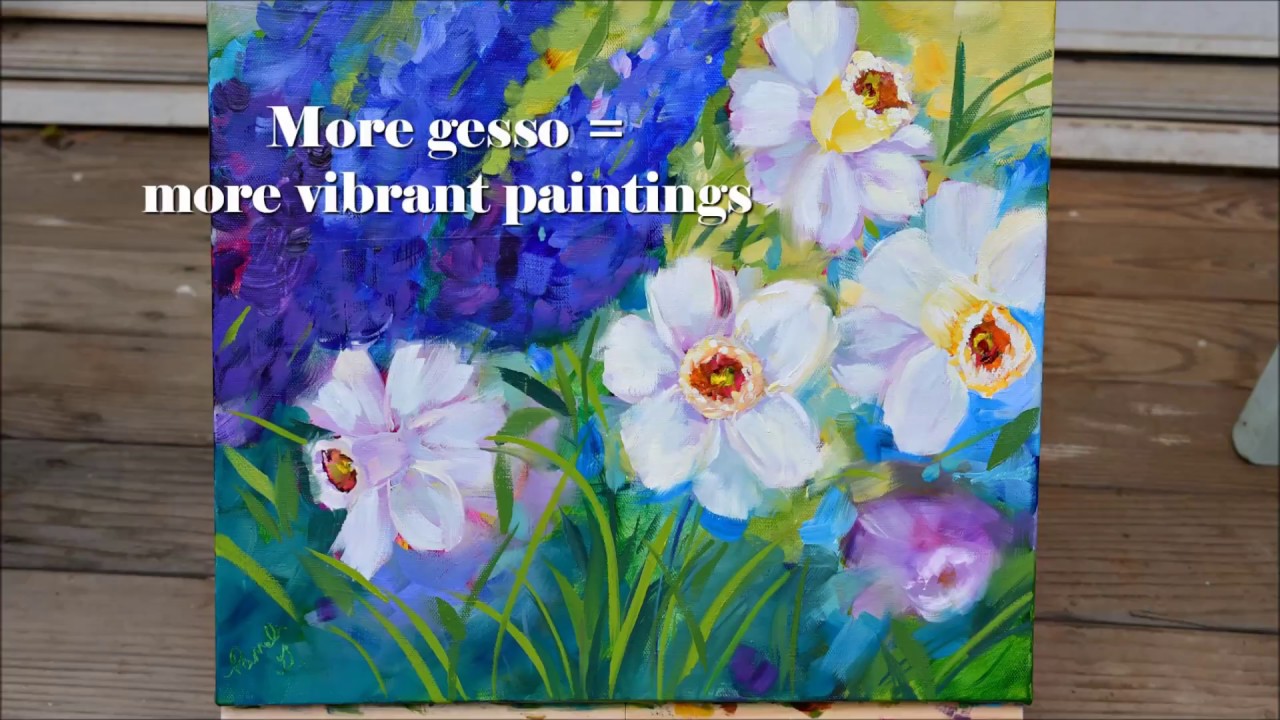 How to Gesso Canvas for Painting 