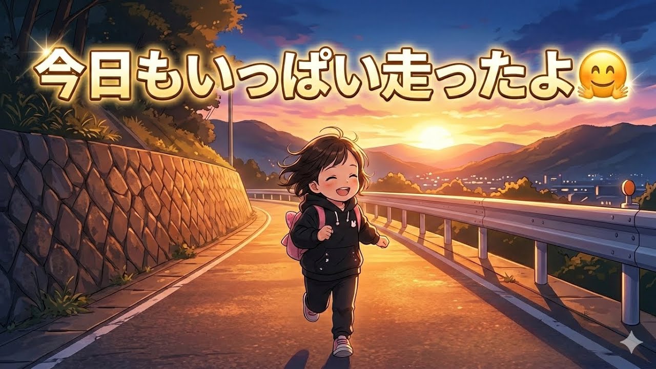 行ってらっしゃい😊夕飯前にいっぱい走ったよ😊