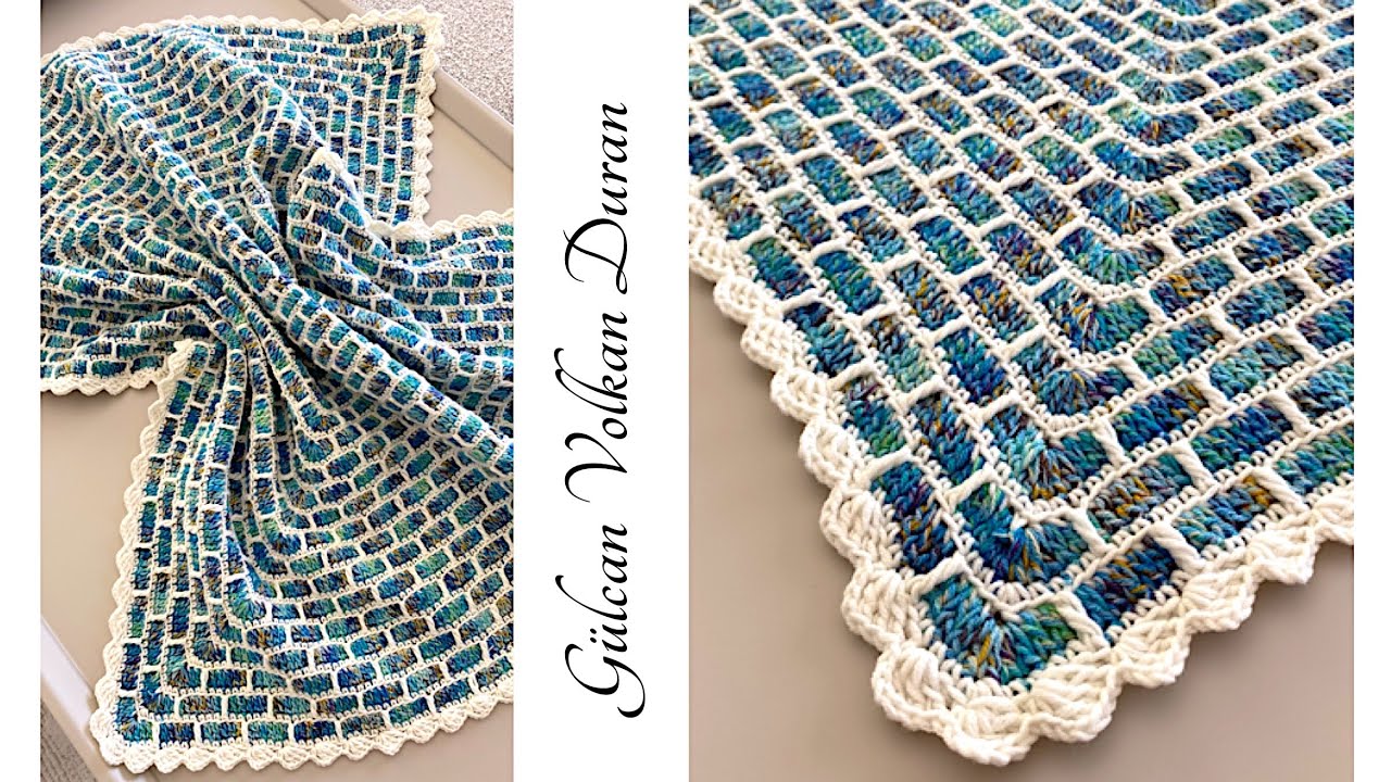 ÖRGÜ BEBEK BATTANİYESİ 😍 Tığ İşi Örgü Kolay Bebek Battaniyesi Yapımı