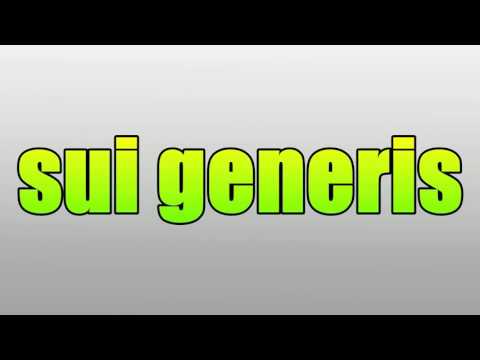 sui generis