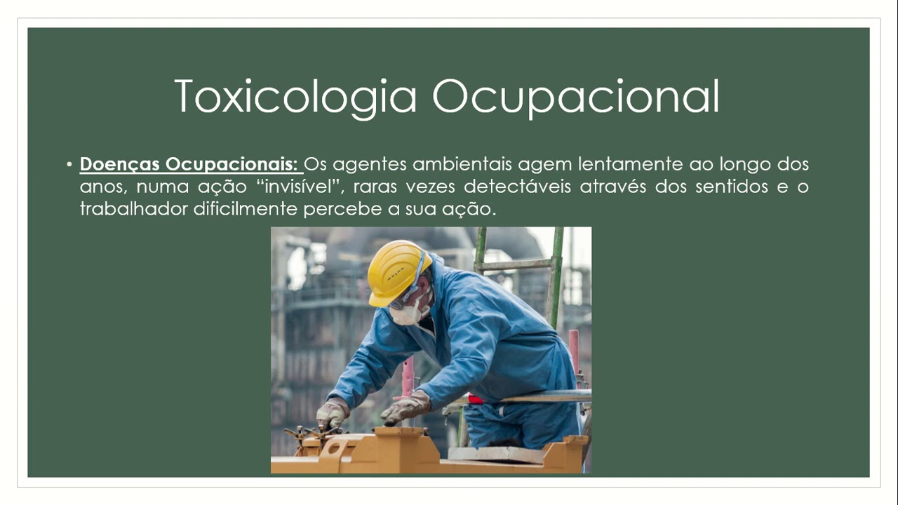 Curso a Distância de Toxicologia Ocupacional
