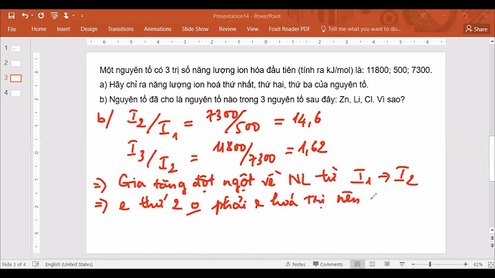 Nguyên tố có năng lượng ion hóa nhỏ nhất là