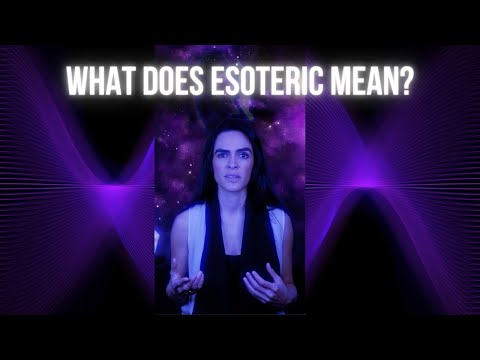 Video: Hoe gebruik je esoterie in een zin?