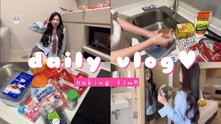 🎂 daily vlog - in bkk // ทำขนม เยอะแยะเลย ू𝝑𝝔 ࿔ ۪