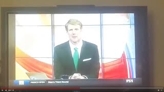 Weird Interruption Of FOX Sports 1 Soccer Replay For Alexi Lalas&#39; Thank You To Someone