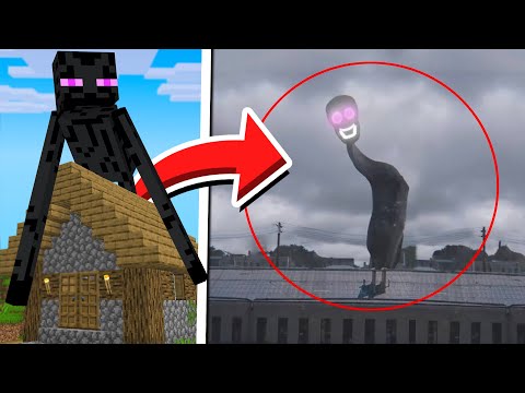 Видео: Mobs do Minecraft CAPTURADOS NA VIDA REAL