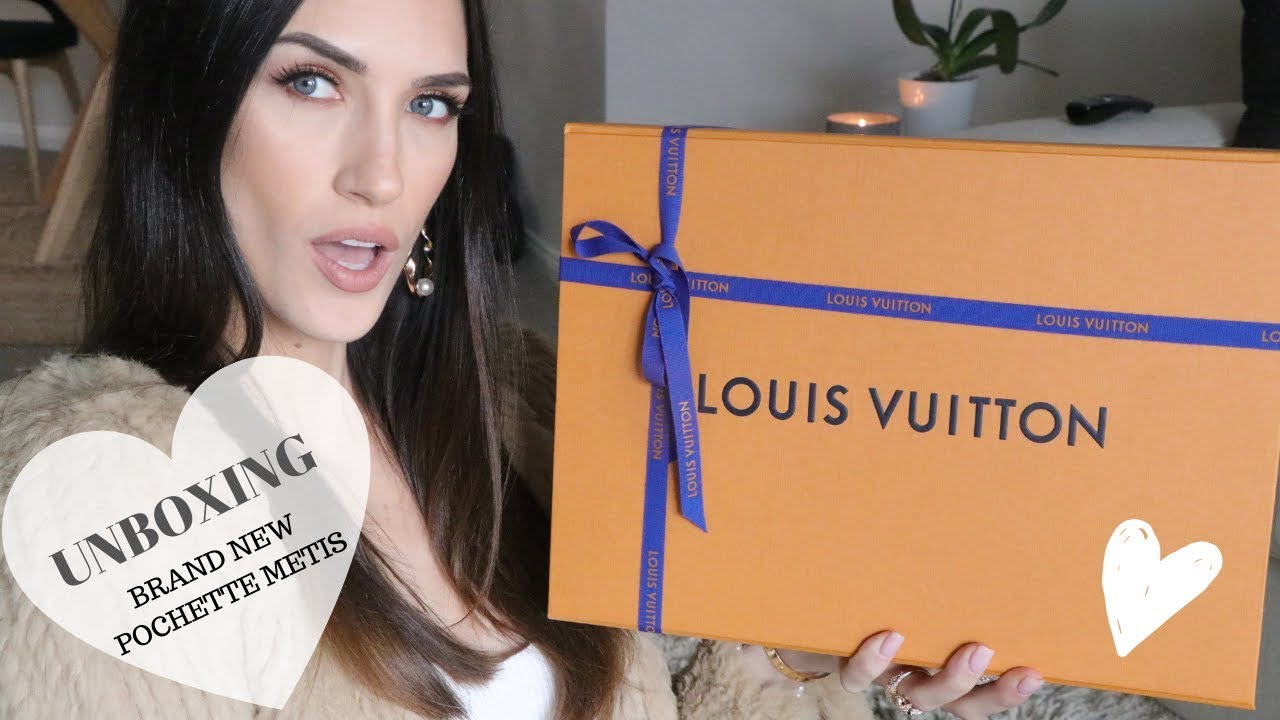 Unboxing/Review: Louis Vuitton Pochette Metis Braided Monogram Handbag  (包包开箱视频) 