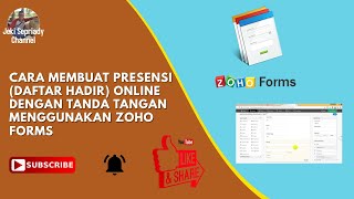 CARA MEMBUAT PRESENSI (DAFTAR HADIR) ONLINE DENGAN TANDA TANGAN MENGGUNAKAN ZOHO FORMS