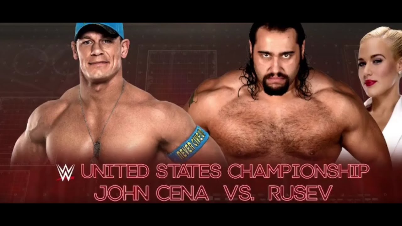 John Cena Vs Rusev United States Championship WrestleMania Full Match ...