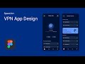 VPN App Design | UI/UX Speed Art | Figma Tutorial image