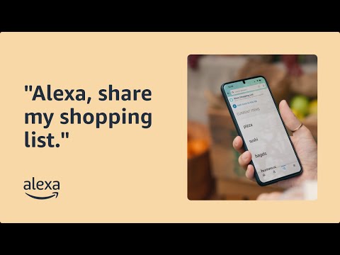 "Alexa, share my shopping list" - Accessibility (audio described)