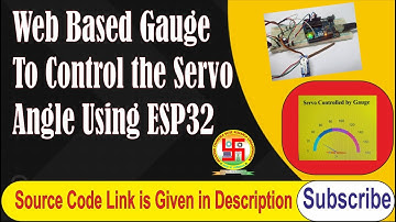Web Based Gauge to Control the Servo Angle using ESP32