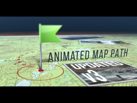 Animated Map Path v.3 - After Effects | Videohive Projects - YouTube