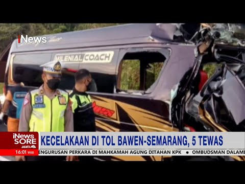Kecelakaan di Ruas Tol Bawen-Ungaran, 5 Orang Tewas #iNewsSore 24/09