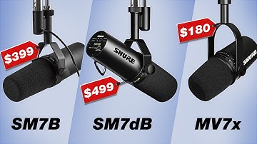 Beste microfoon voor podcasting en livestreaming (Shure SM7B vs SM7dB vs MV7x review)