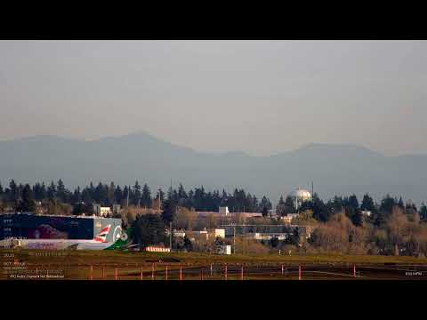 🔴 LIVE Seattle SeaTac Airport | Plane Spotting | 4K PTZ Camera Tours | Mount Rainier | Scenic Views