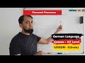 A1 german course  lesson 3  personal pronouns in german nominative personalpronomen deutsch urdu