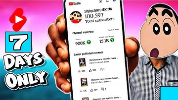 I Tried Shinchan Shorts For 7 Days ( Monetization Challenge 😍 )