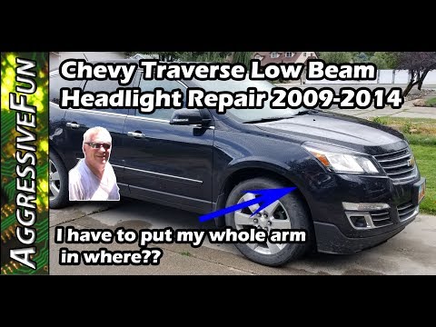 2009-2014 Chevrolet Traverse Headlight Low Beam Repair - DIY