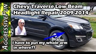 2009-2014 Chevrolet Traverse Headlight Low Beam Repair - DIY