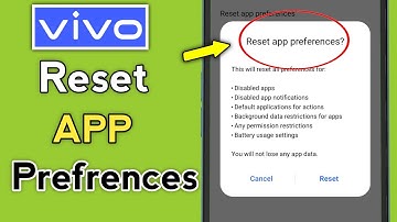 Vivo Phone Reset App Preferences Setting | Vivo Y29 & T3x