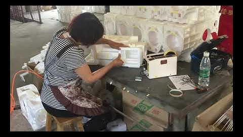 Lost foam gluing machine