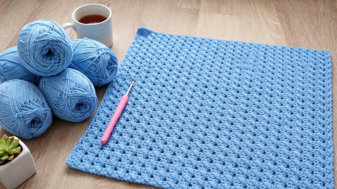 ELEGANT DIAGONAL LATTICE CROCHET STITCH – PERFECT FOR SCARVES, BLANKETS & SUMMER TOPS!