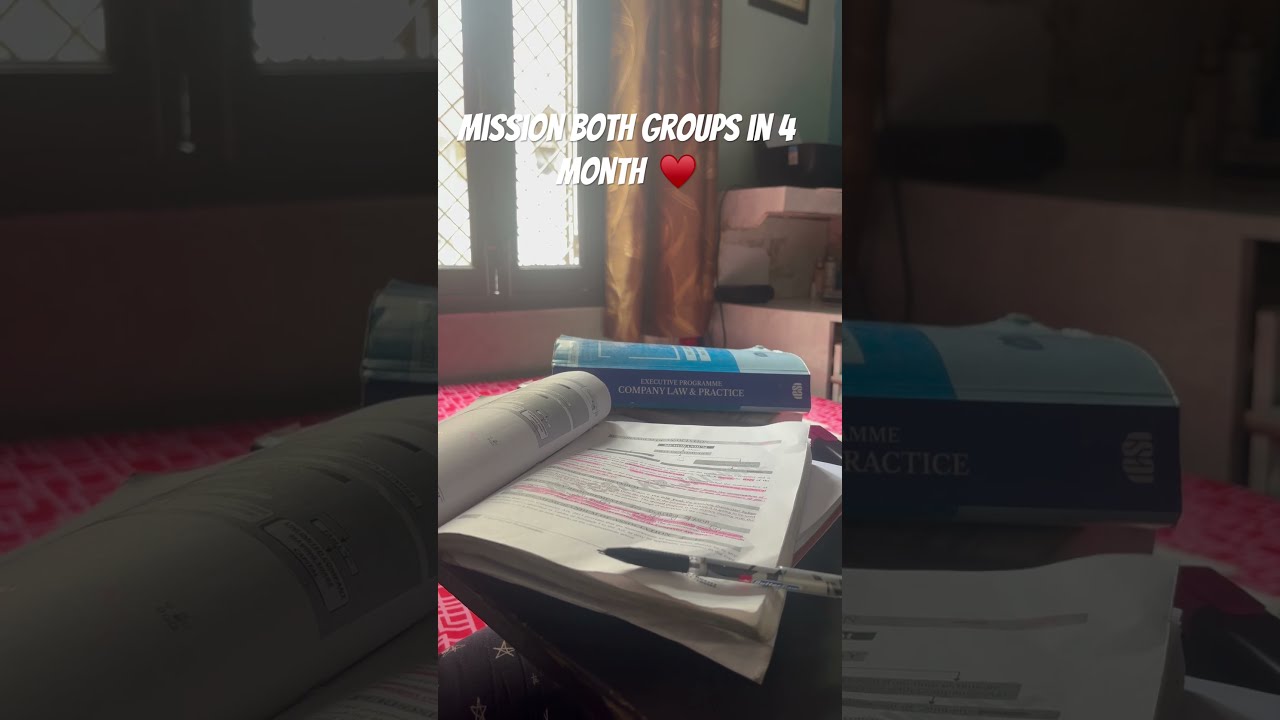 Whats Your Goal And Study Routine Icsi Icsiexam Preparation Companysecretary