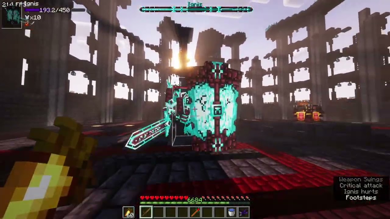 (Wooden sword Ignis no-hit) I have skill issue due to not playing minecraft for 2 months