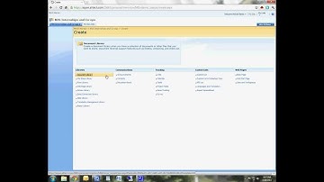 Creating A Document Library