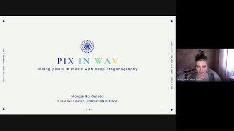 PixInWav: Hiding Pixels in music with Deep Steganography - Margarita Geleta - UPC Barcelona 2020
