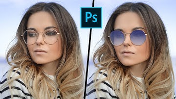 Change Normal Glass into SunGlass #photoshop #shorts