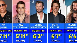 Height Of Famous Hollywood Actors In 2024 | Tallest And Shortest Actors