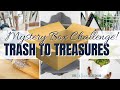 📦 TRASH TO TREASURE DIYS | Thrifted Flips | MYSTERY BOX CHALLENGE JULY 2021