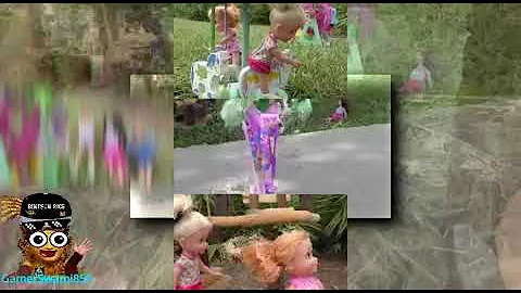 (YTPMV) Tree house ! Elsa and Anna toddlers - hoverboard - bubble train - park - playground Scan