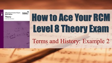 RCM Level 8 Theory - Terms and History: Example 2