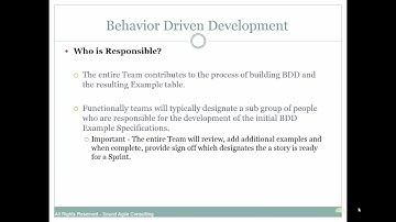 Introduction to Behavior Driven Development