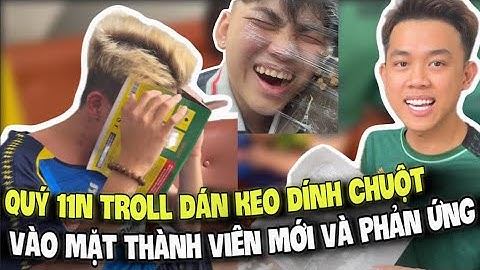 Vlog | Quý11N Chơi Khâm Dán Keo Dính Chuột Vào Mặt Troll Cả Teamm ?