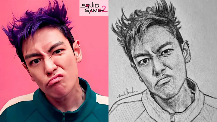 How To Draw THANOS Player 230 From Squid Game | Step by Step Drawing Tutorial