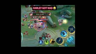 I TARGETED HARLEY ALL GAME AND HE GOT MAD 😭 #mlbb #mlbbshorts #saiyan
