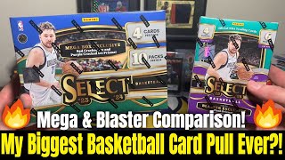 *BIGGEST BASKETBALL CARD I'VE EVER PULLED?!* Comparing The NEW Select Basketball Megas & Blasters!