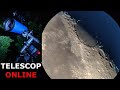 ONLINE Telescope! Moon 216x Луна в телескоп SkyWatcher MAK 102