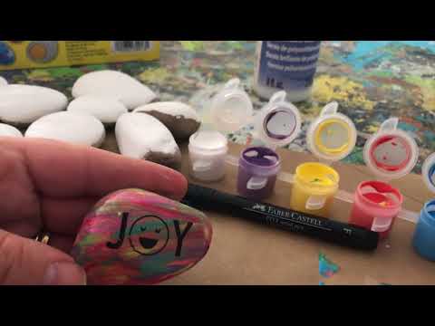 Vinyl on Painted Rocks: Spread Cheer - Morena's Corner