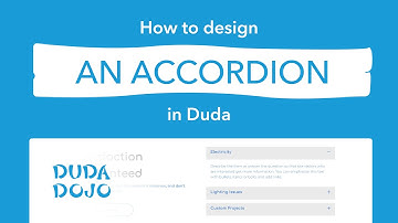 How to Design an Accordion | Duda Dojo