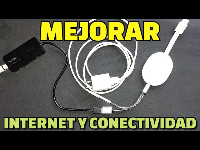 Mejorar internet Chromecast Google TV HUB Adaptador Ethernet Gigabit  Aumentar velocidad Agregar USB 